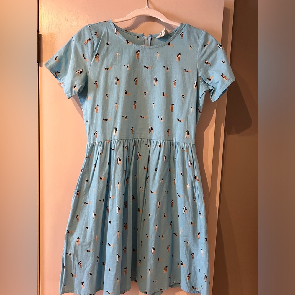 Mata Traders novelty print cotton dress